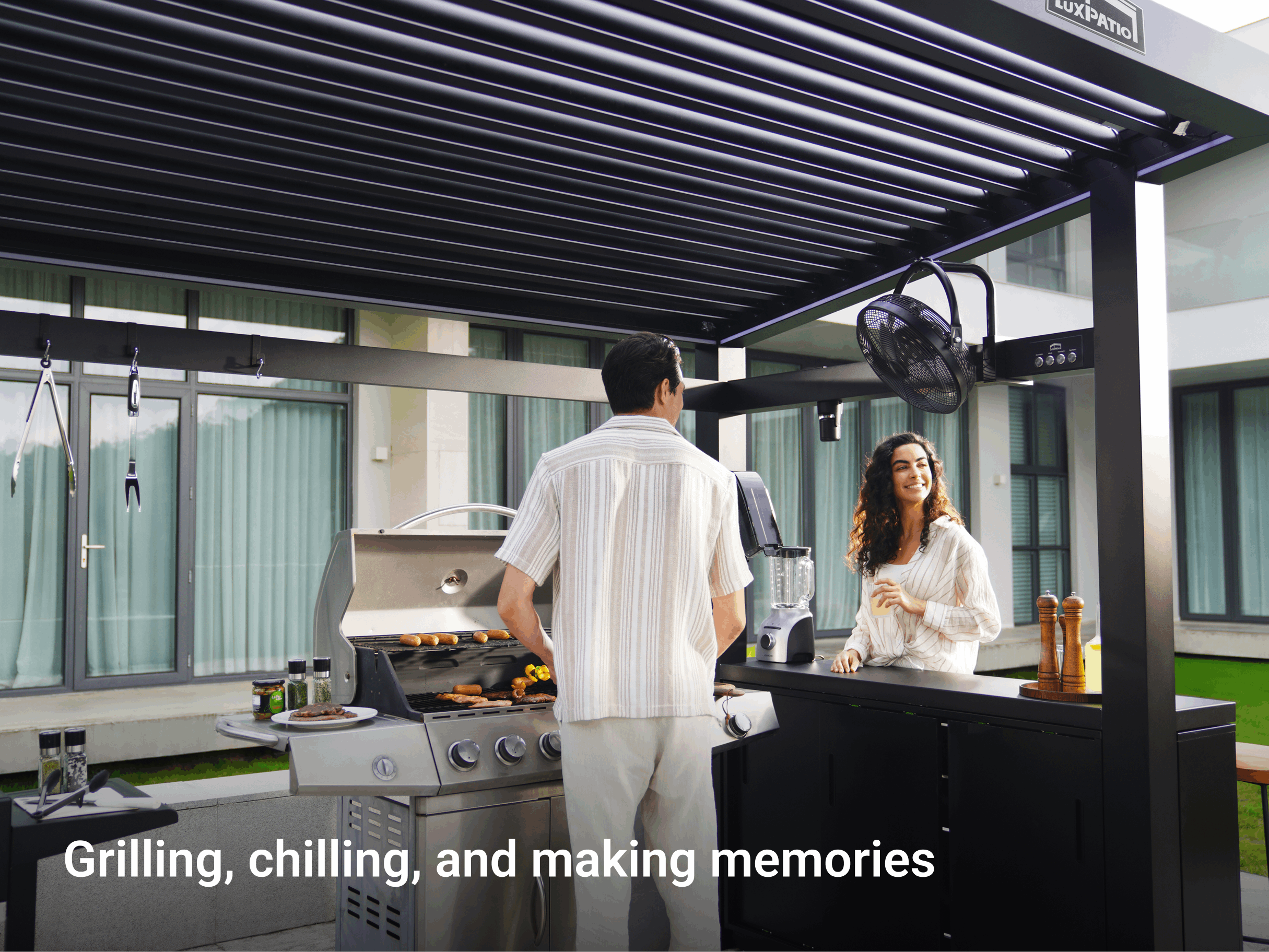 Grill Louvered Pergola Pro