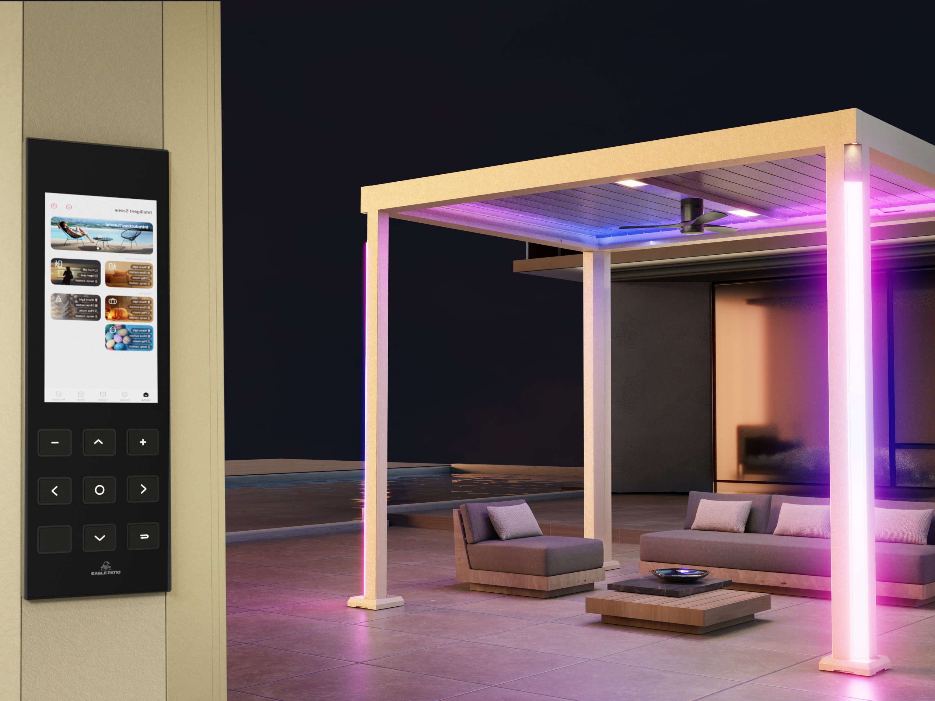I7 Pro Aluminum Smart Pergola
