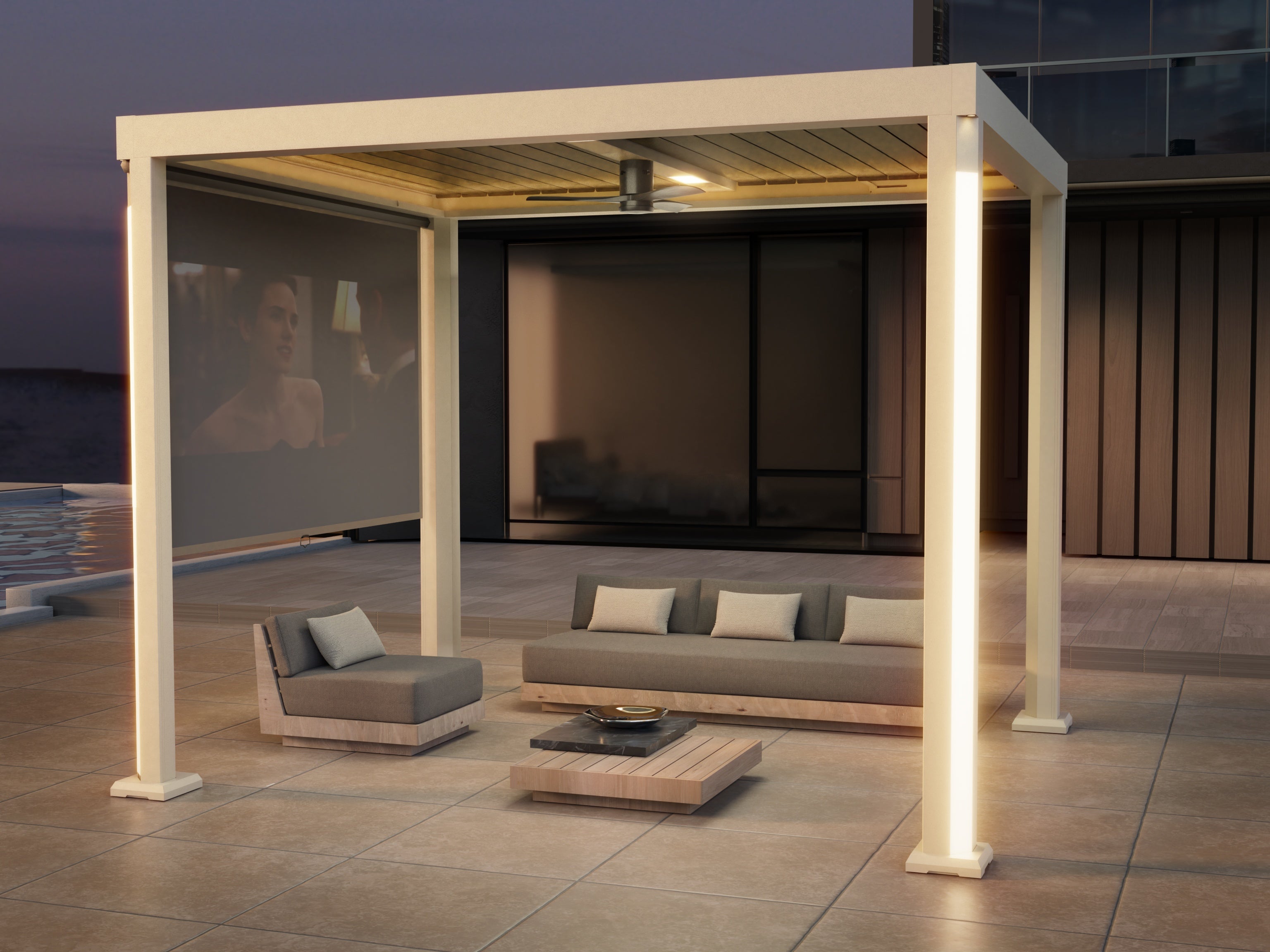 I7 Pro Aluminum Smart Pergola