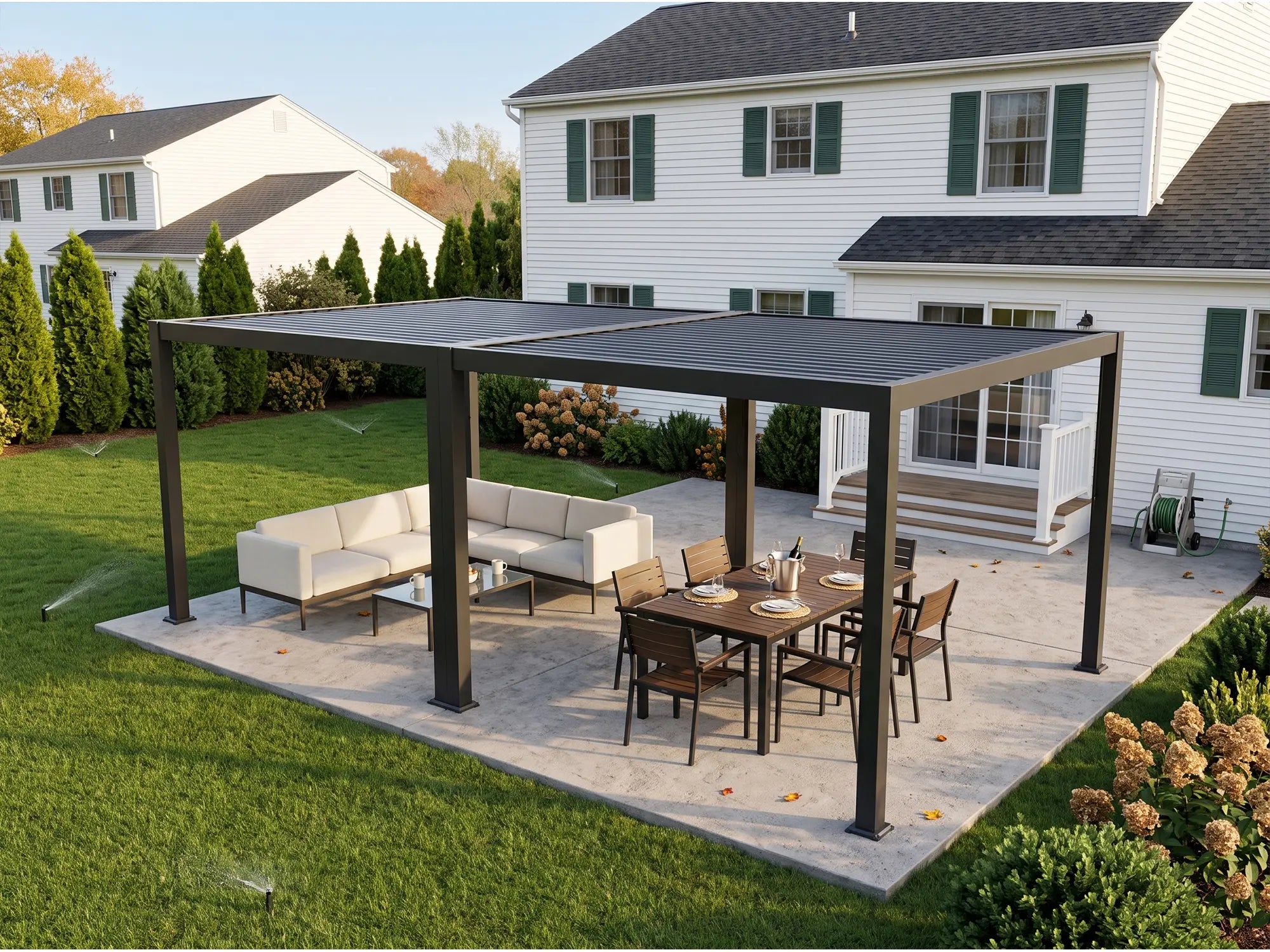 L5 Versatile Aluminum Louvered Pergola
