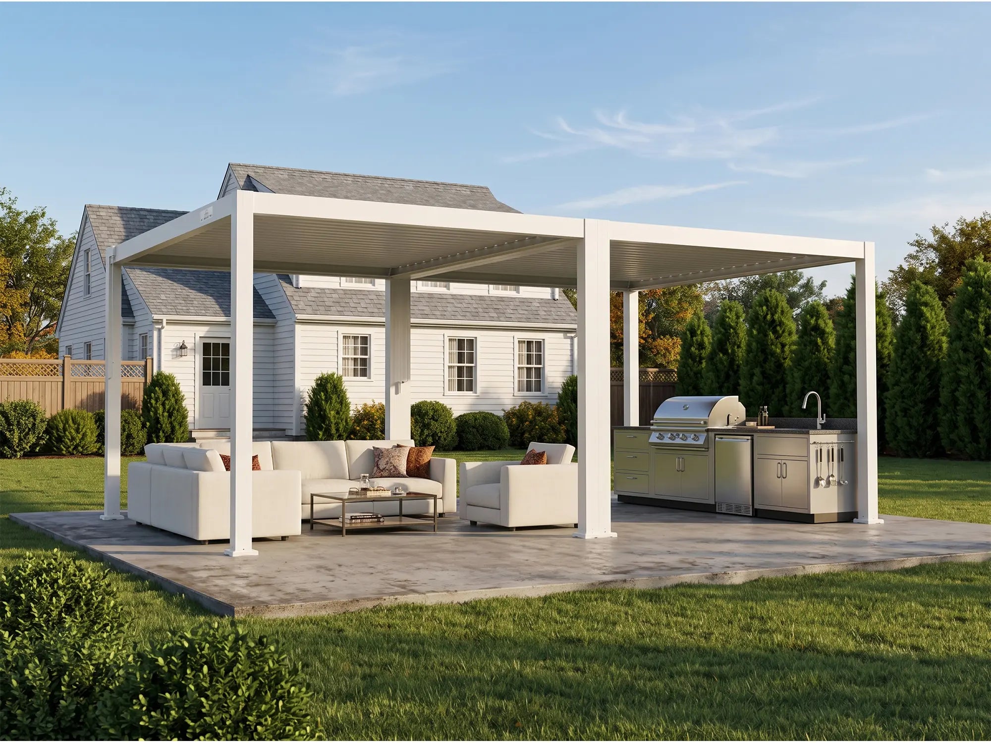 L5 Versatile Aluminum Louvered Pergola