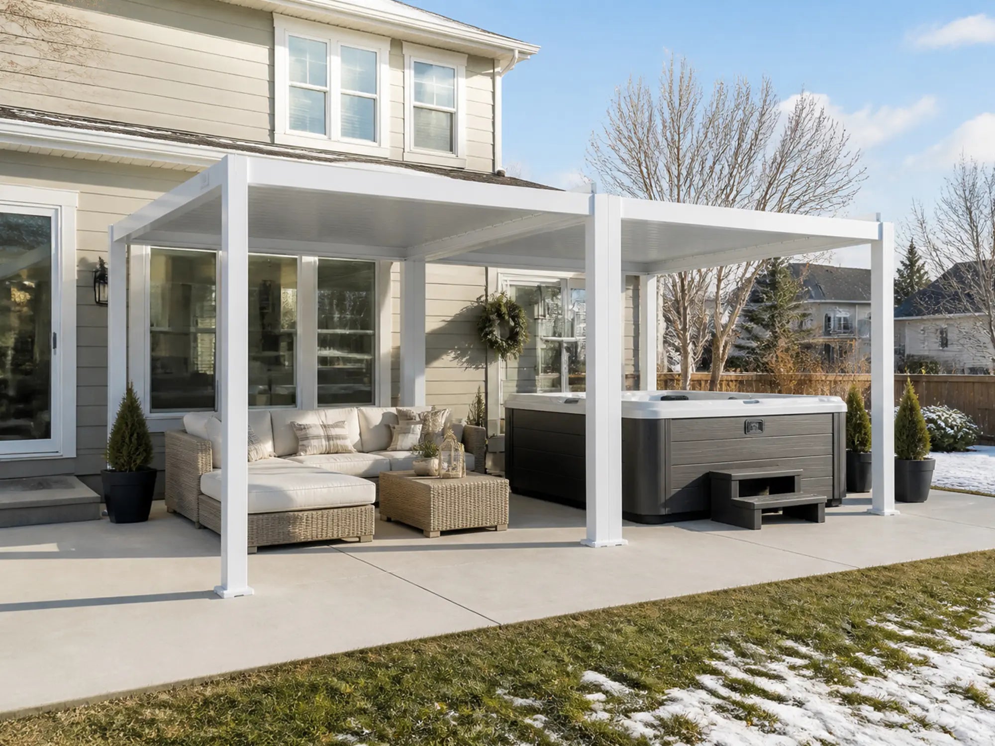 L5 Versatile Aluminum Louvered Pergola