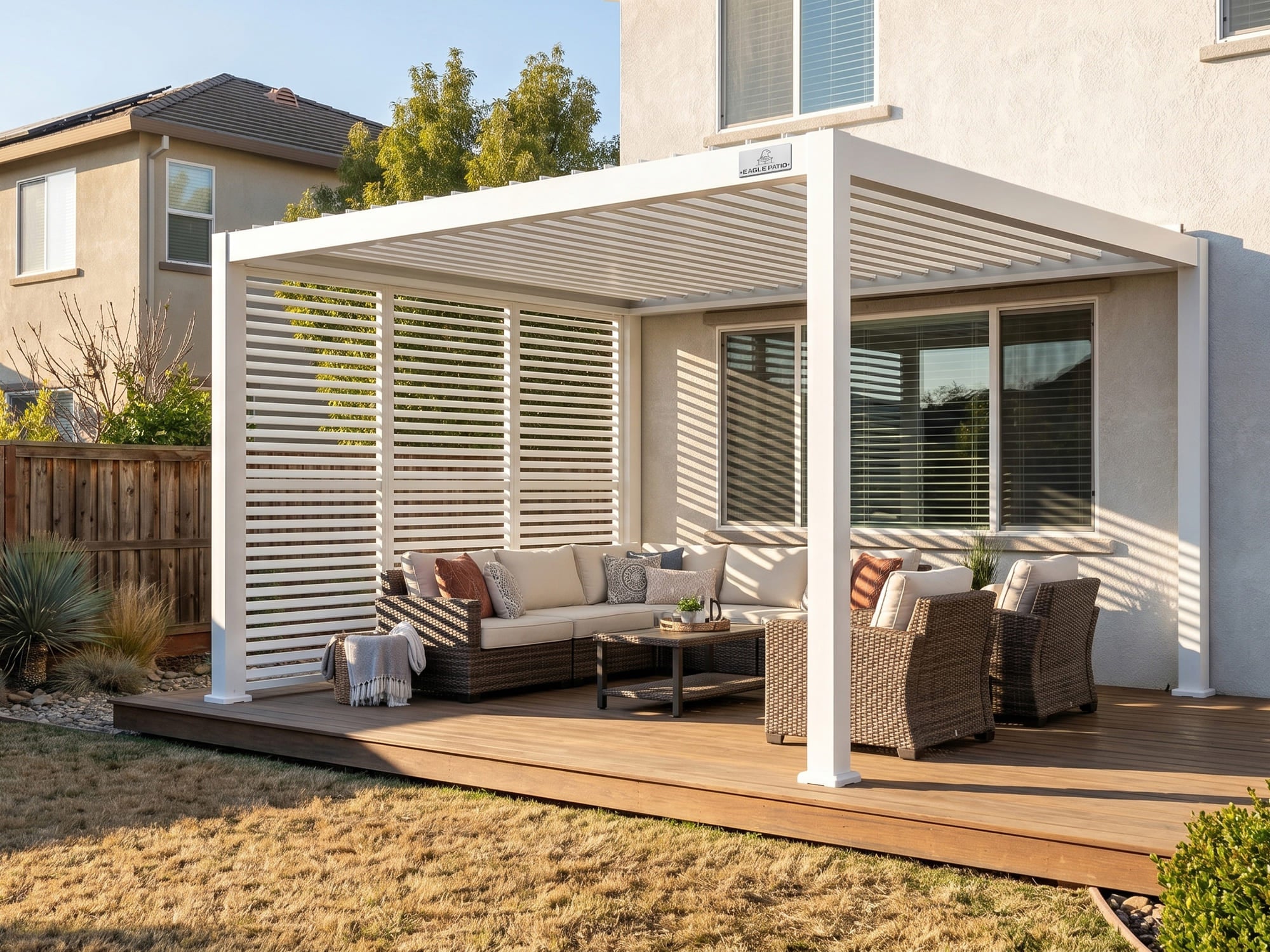 L5 Aluminum Louvered Pergola