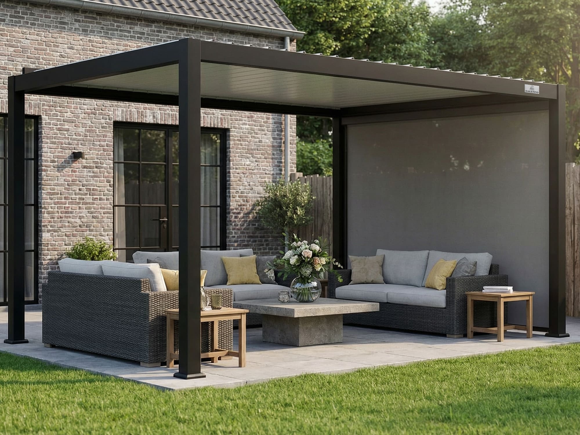 Shade Screen for L5 Louvered Pergola