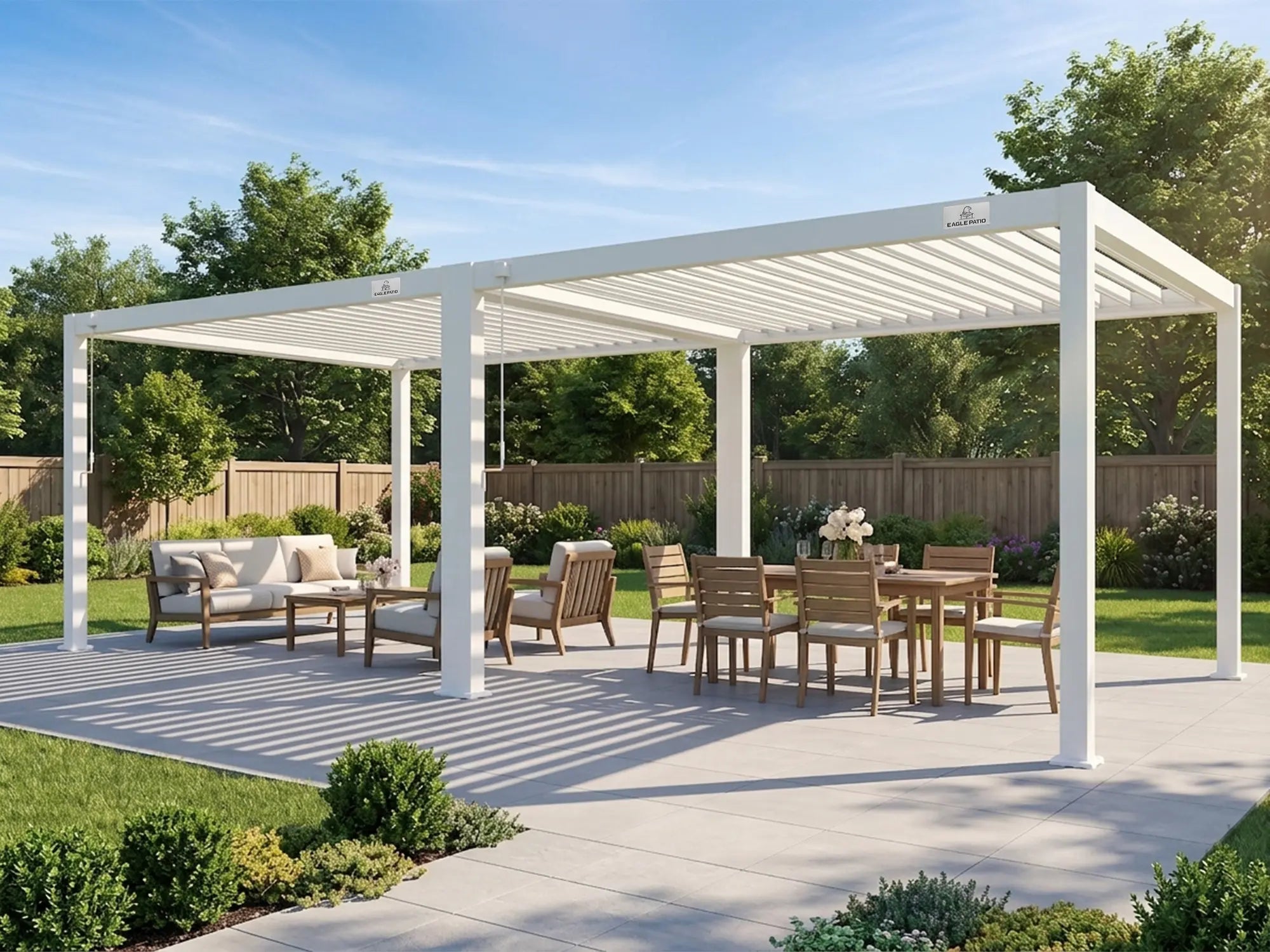 L5 Versatile Aluminum Louvered Pergola