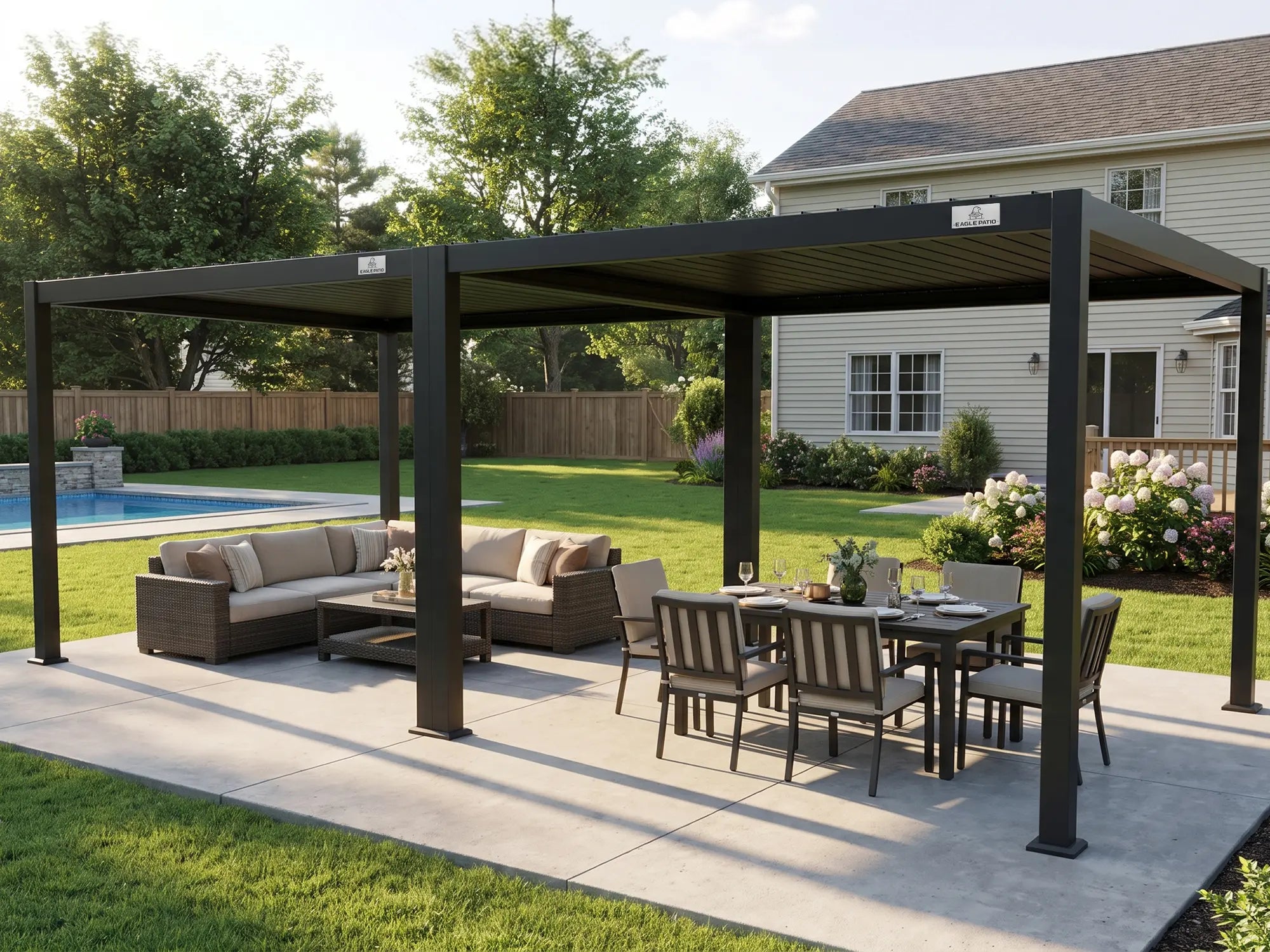 L5 Versatile Aluminum Louvered Pergola
