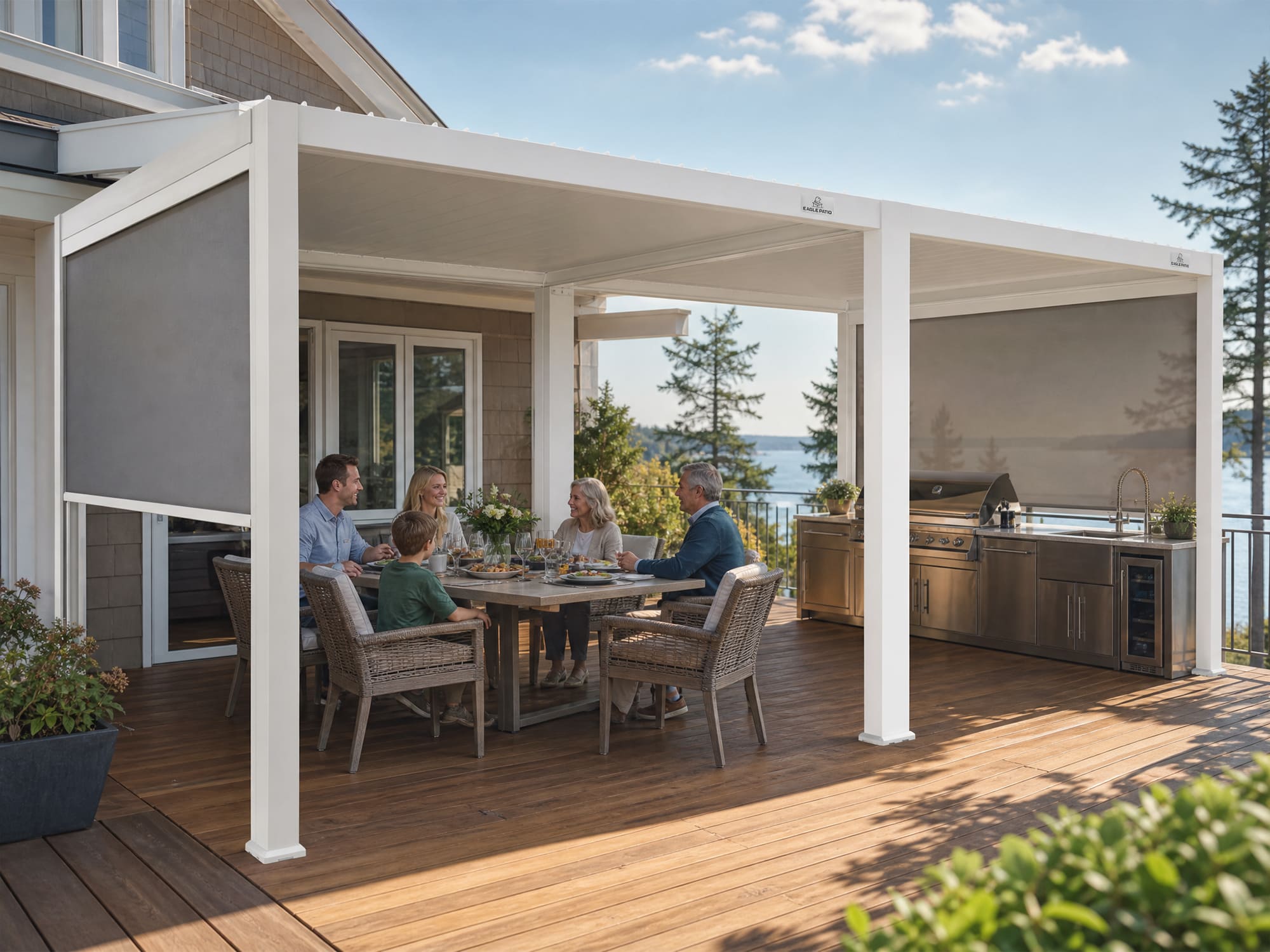L5 Versatile Aluminum Louvered Pergola