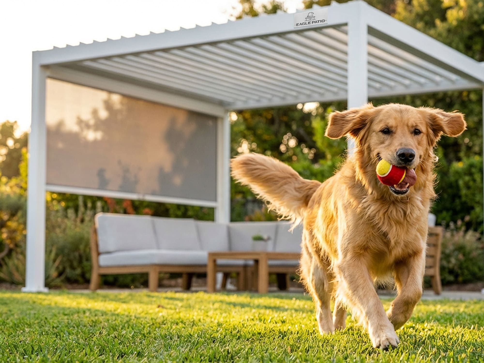 Shade Screen for L5 Louvered Pergola