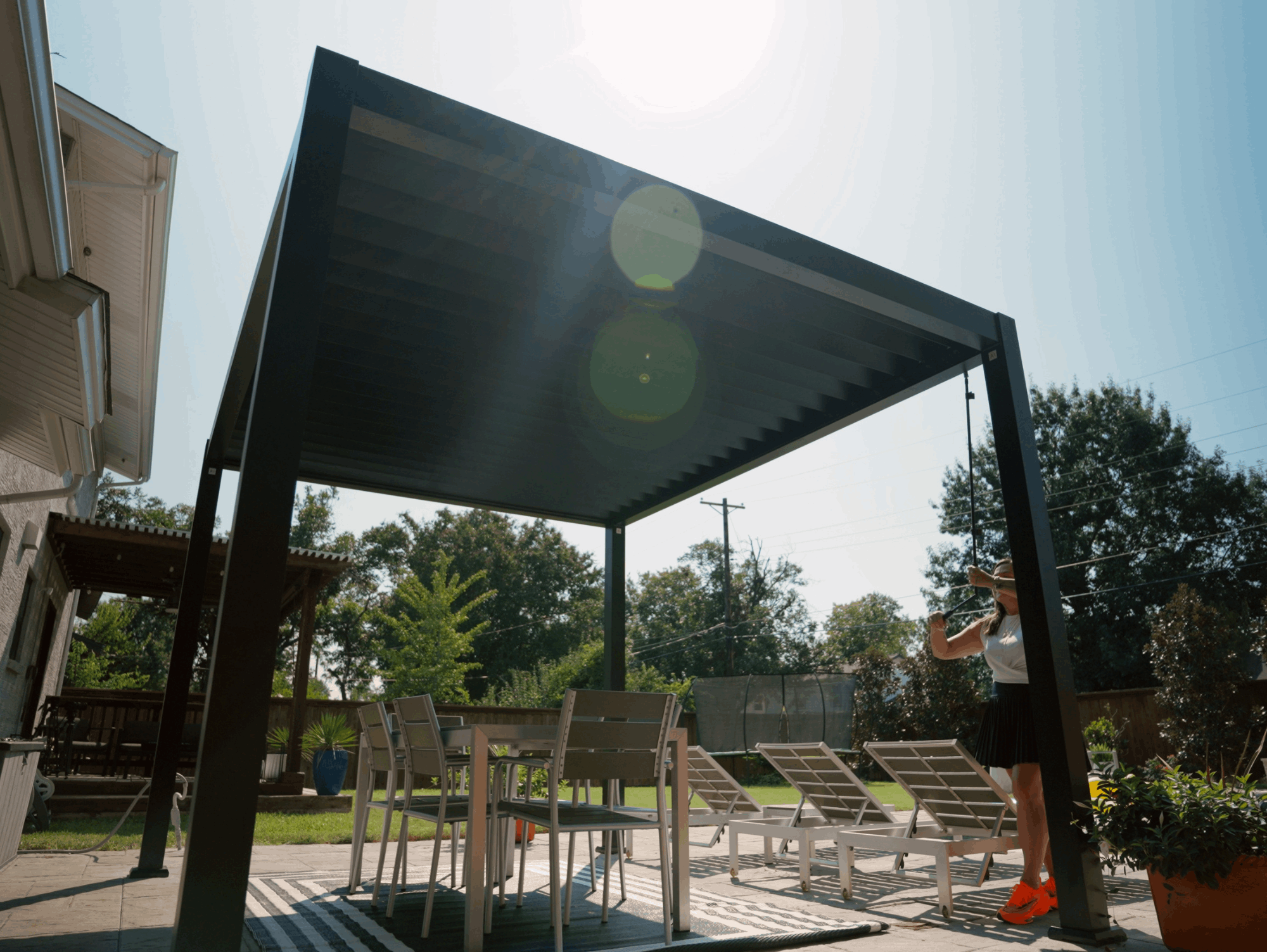 Aluminum Louvered Pergola