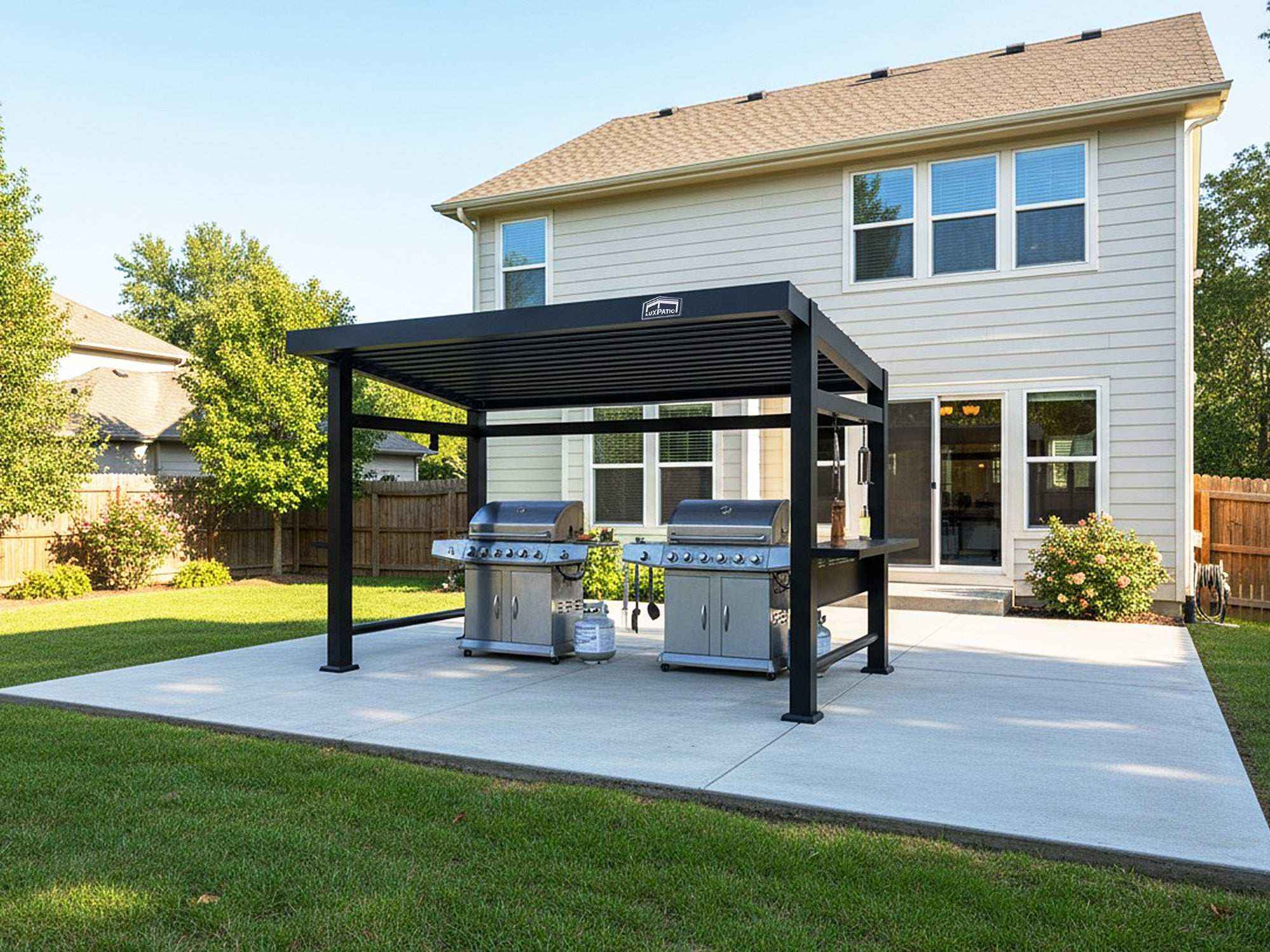Grill Louvered Pergola Pro