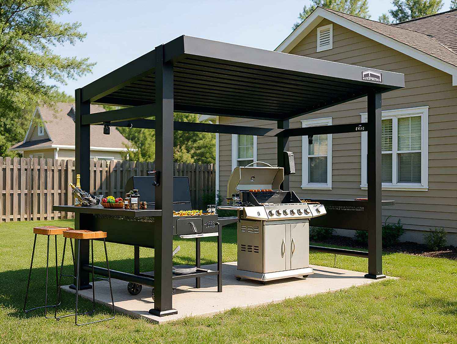 Grill Louvered Pergola Pro