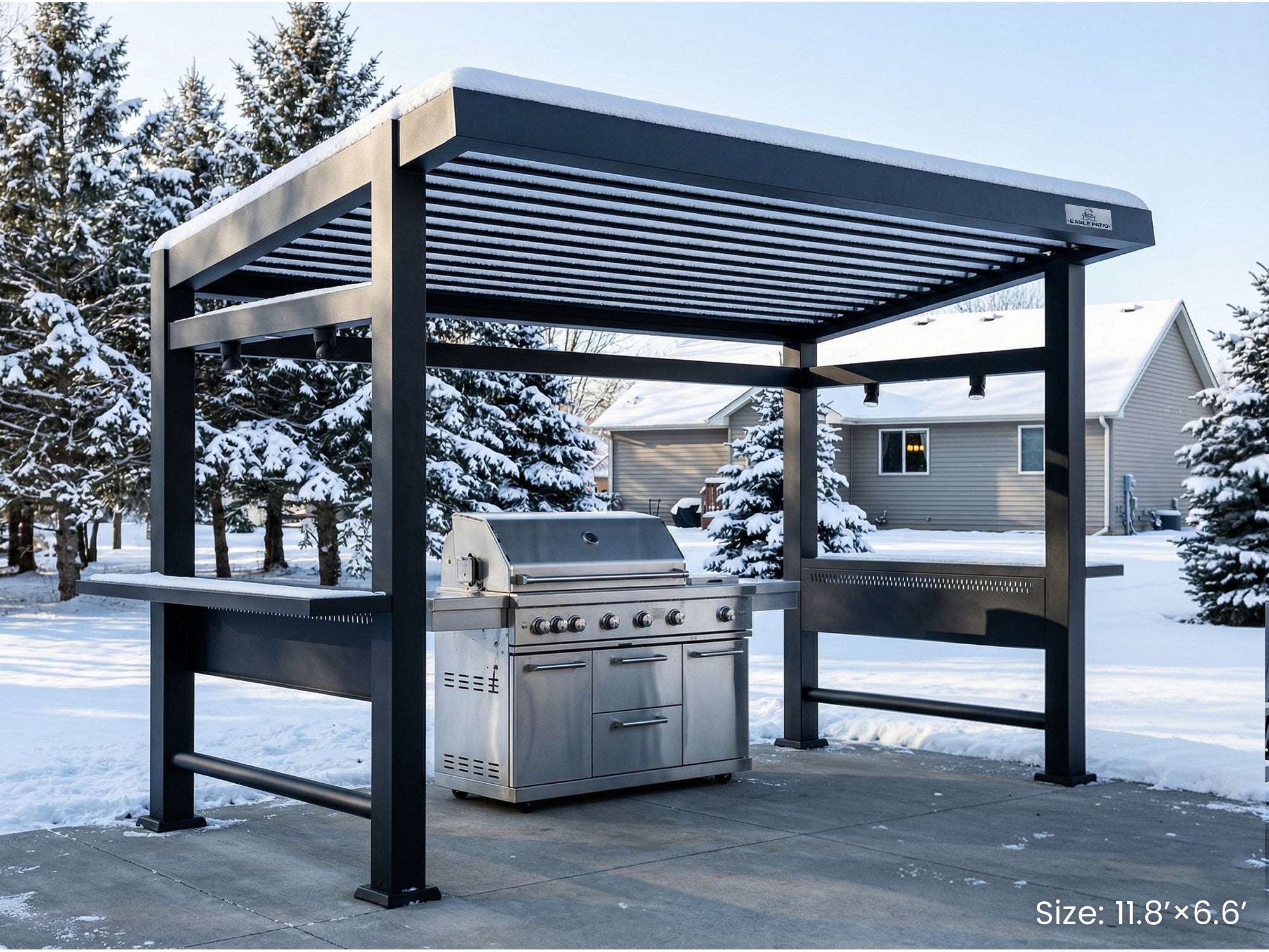 N5 Louvered Grill Pergola Pro