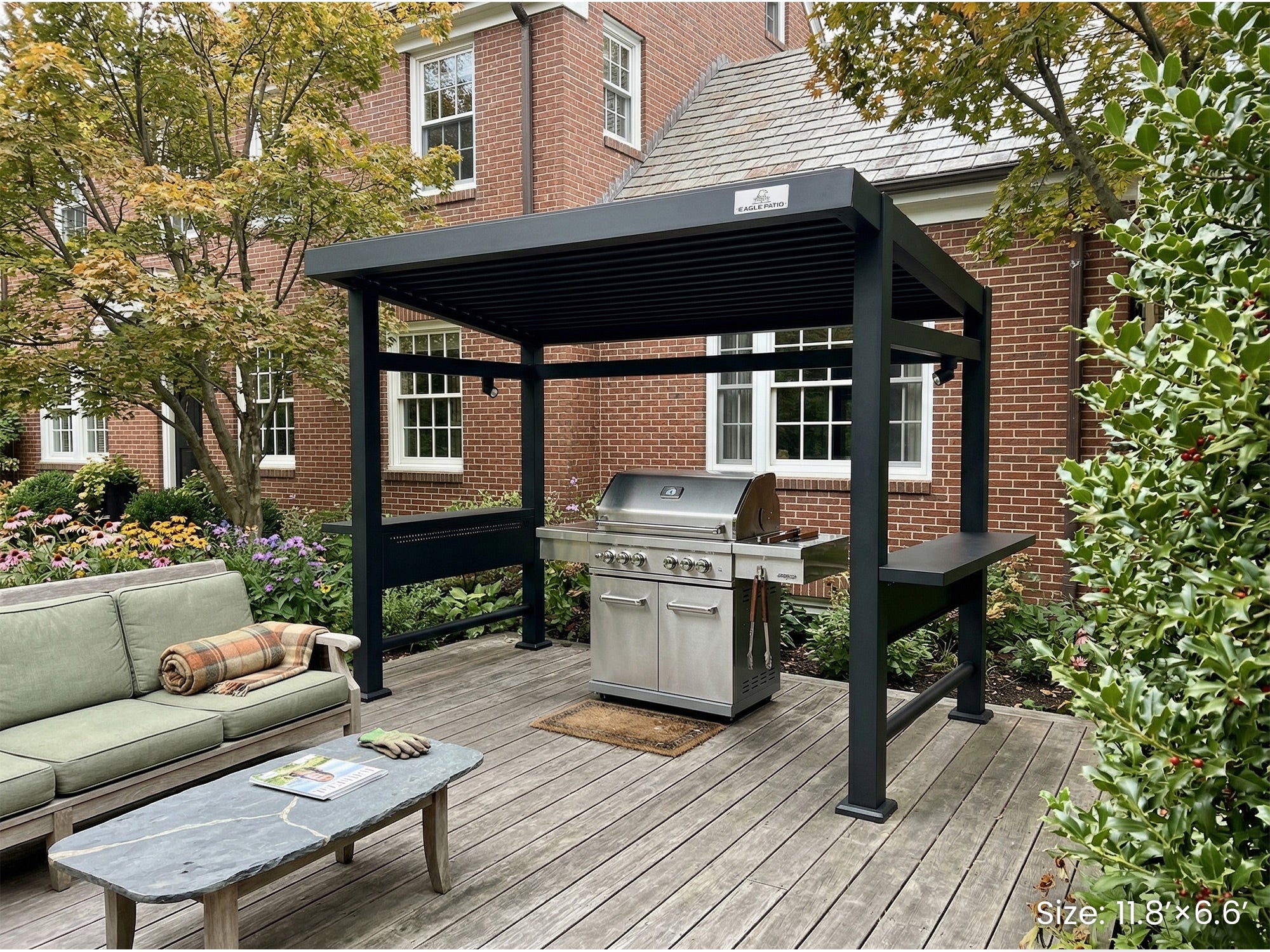 N5 Louvered Grill Pergola Pro