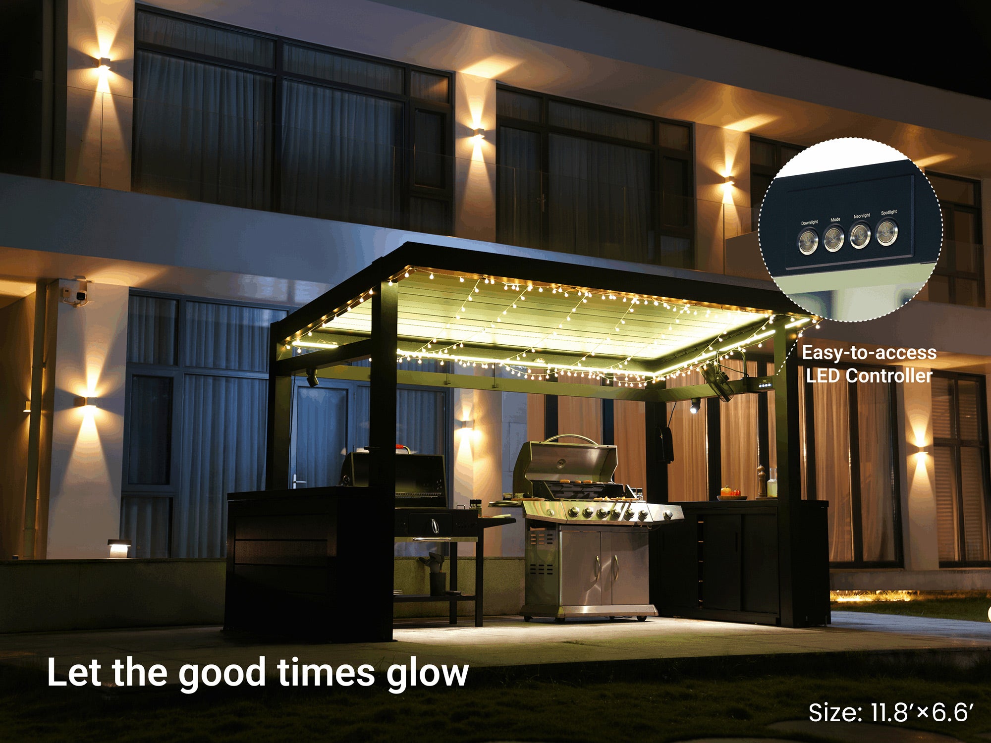 N5 Louvered Grill Pergola Pro