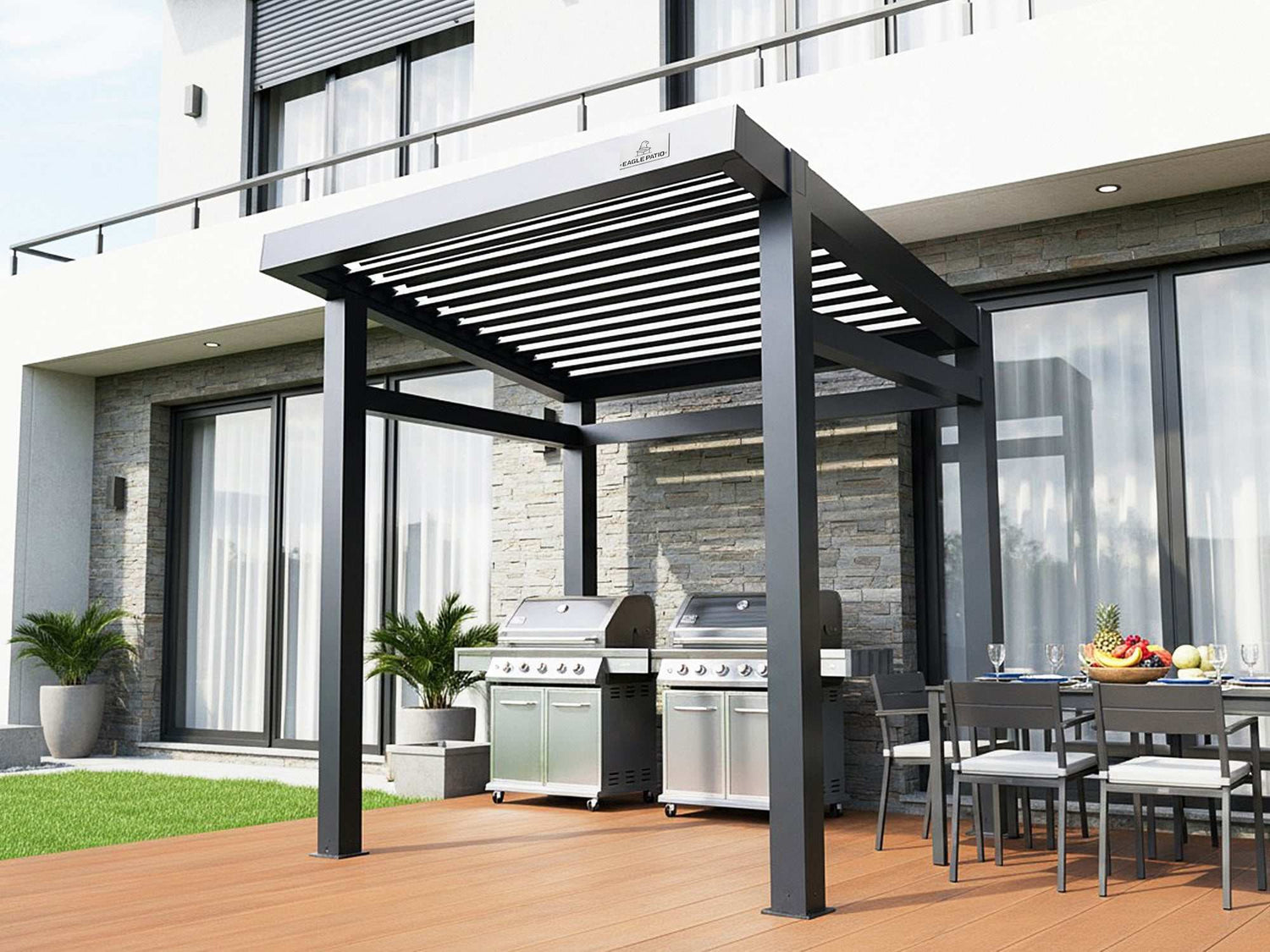 Grill Louvered Pergola Lite