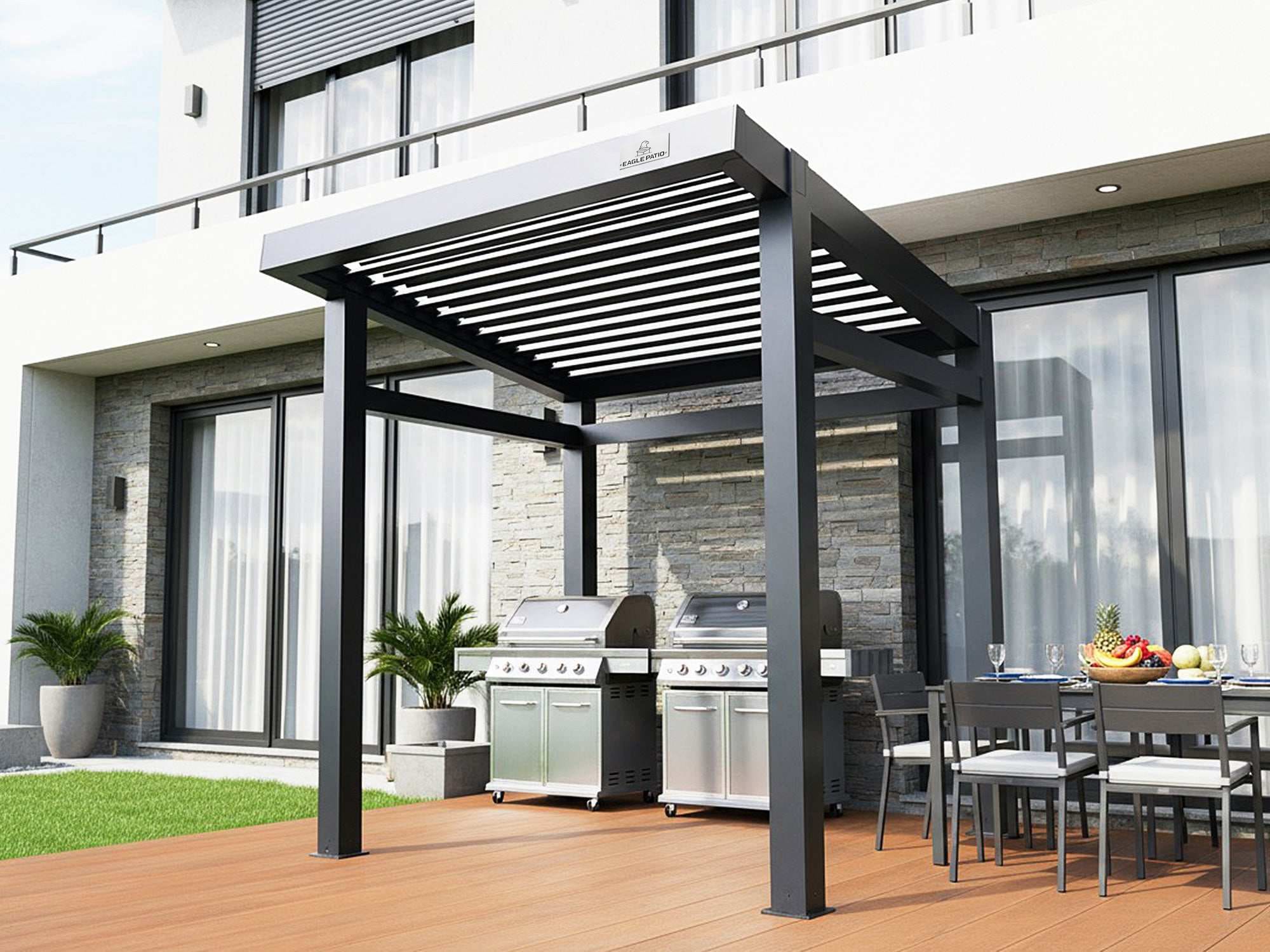 Grill Louvered Pergola Lite