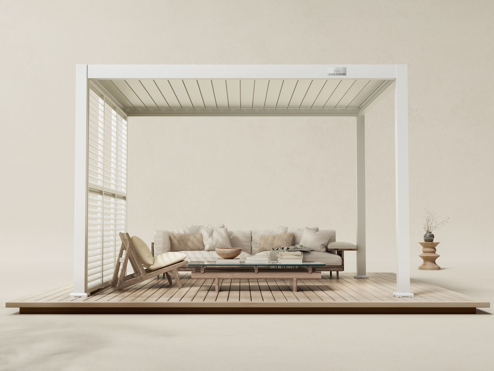 L5 Aluminum Louvered Pergola